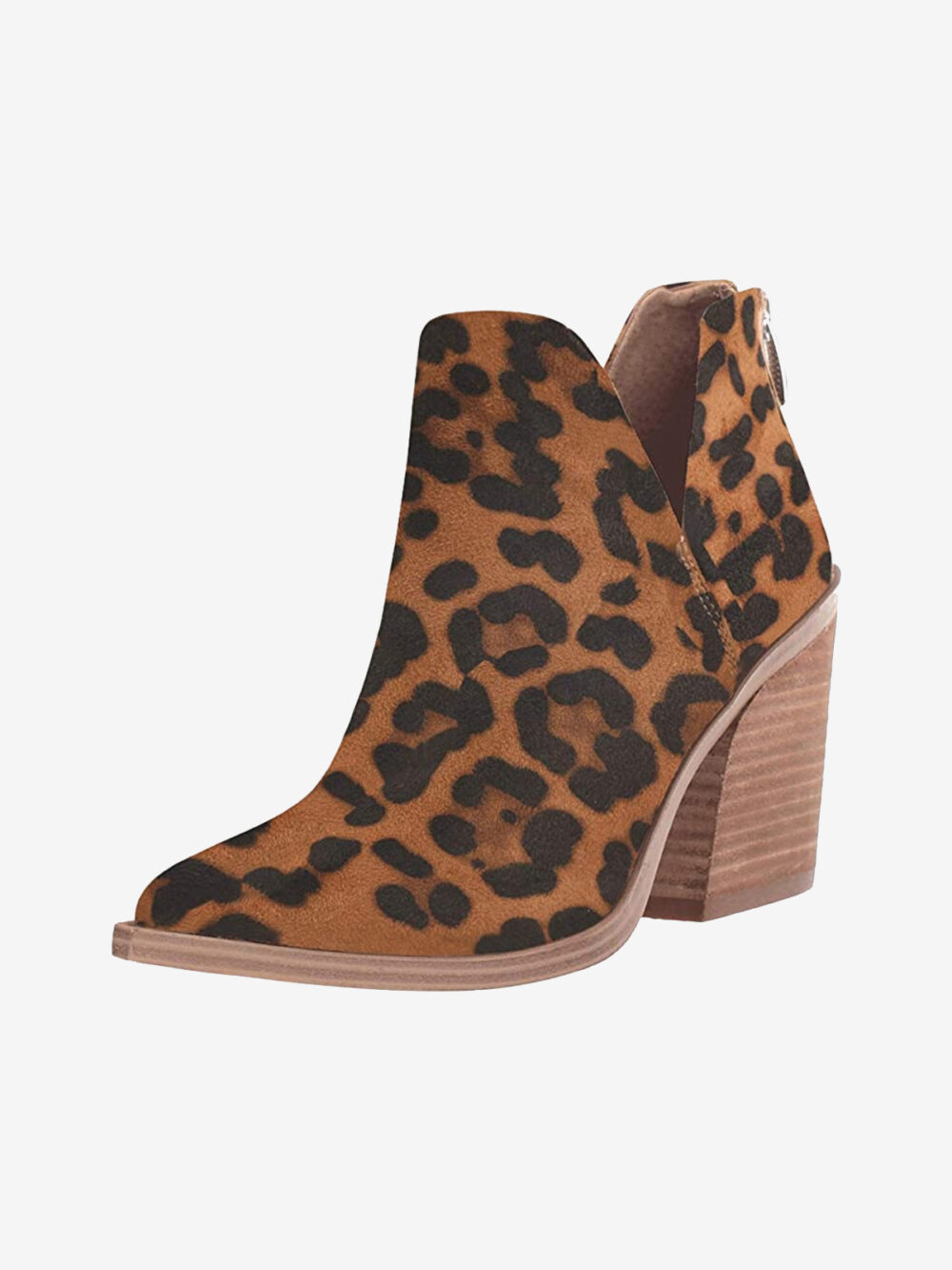Stacked Mid Heel Booties - Image 3