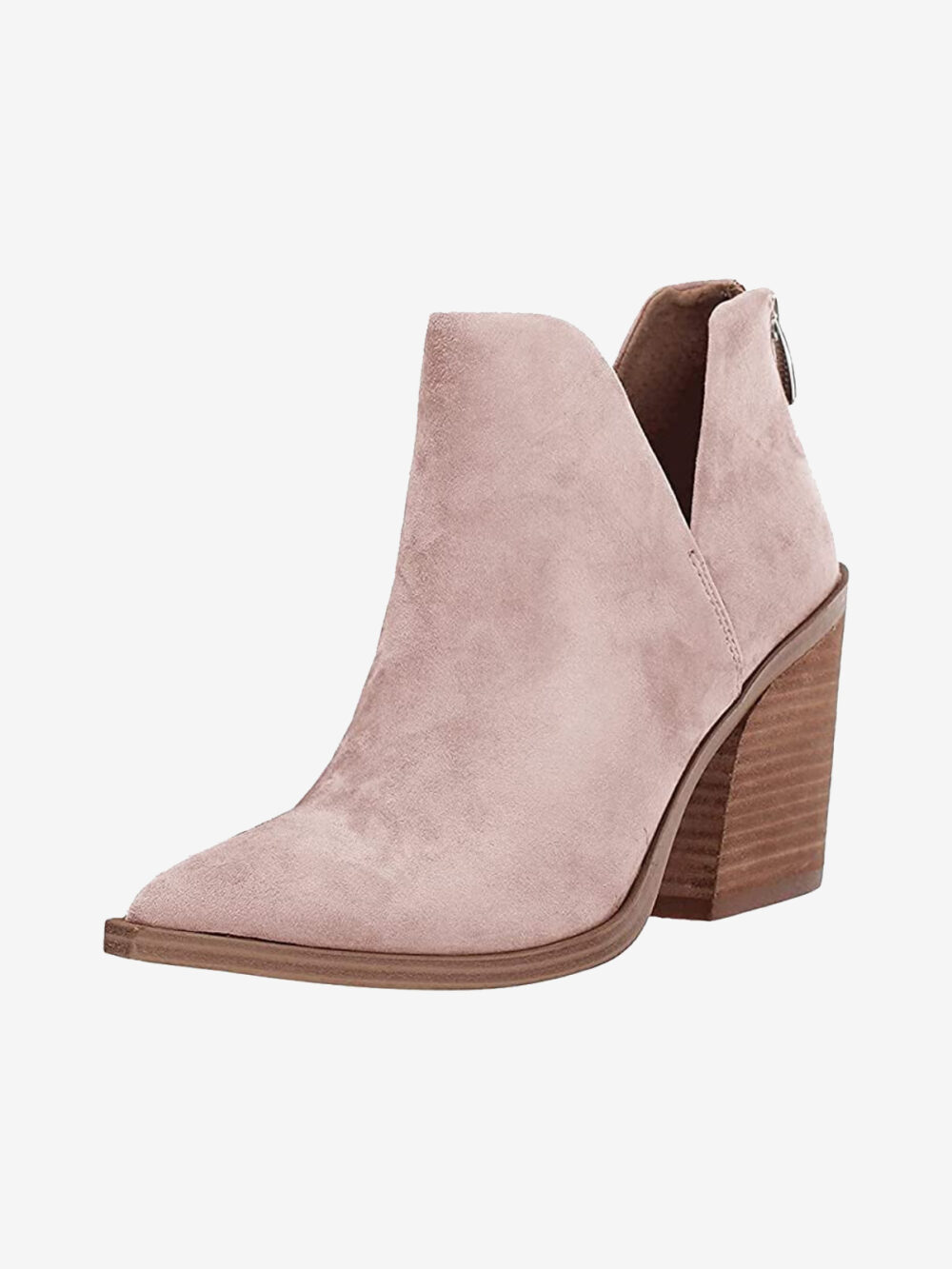 Stacked Mid Heel Booties - Image 2