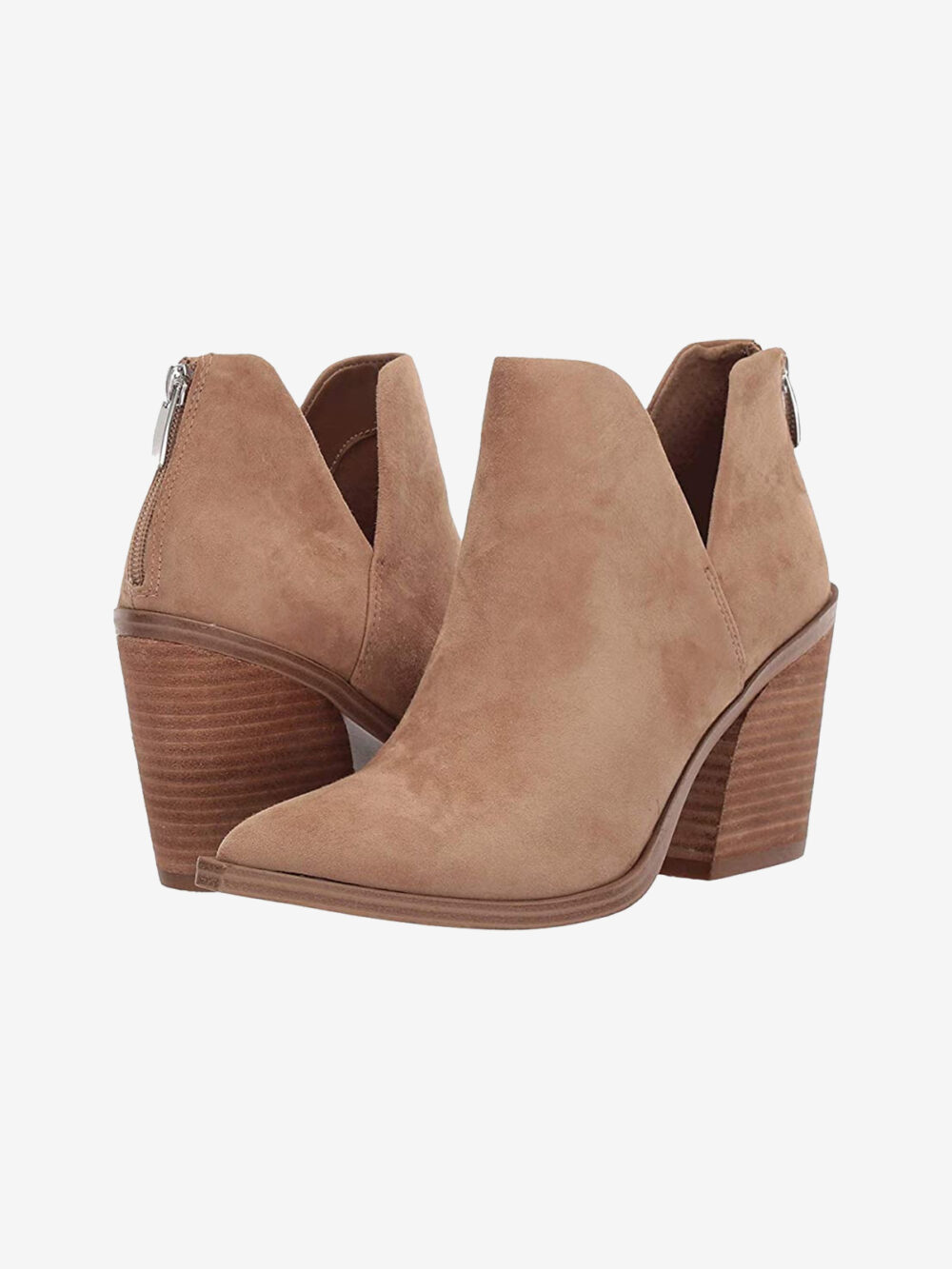Stacked Mid Heel Booties - Image 6