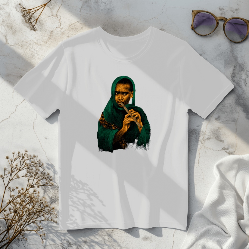 ዋሽንተኛው እረኛ Ethiopian custom-made T-shirts