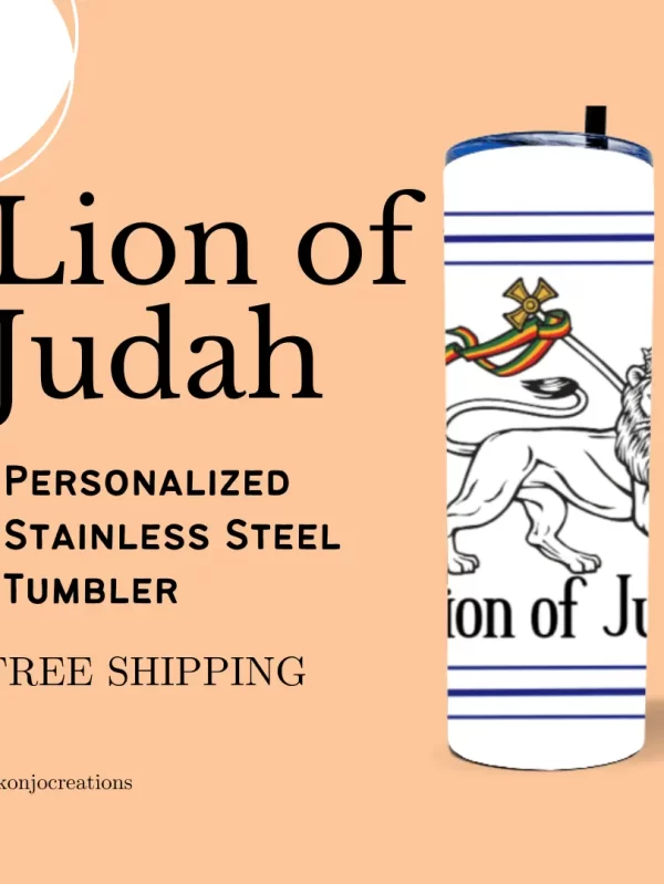 Lion-of-Judah-Personalized-Stainless-Steel-Tumblers