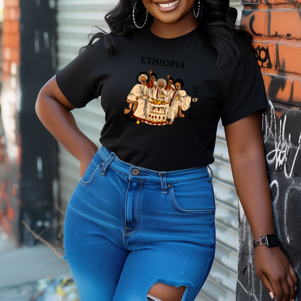 Custom-made Habesha inspired T shirt - Image 3