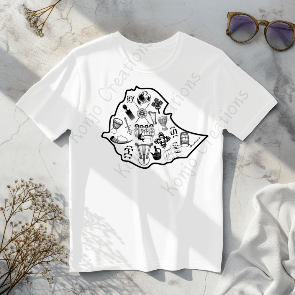 Custom-made Habesha inspired T shirt