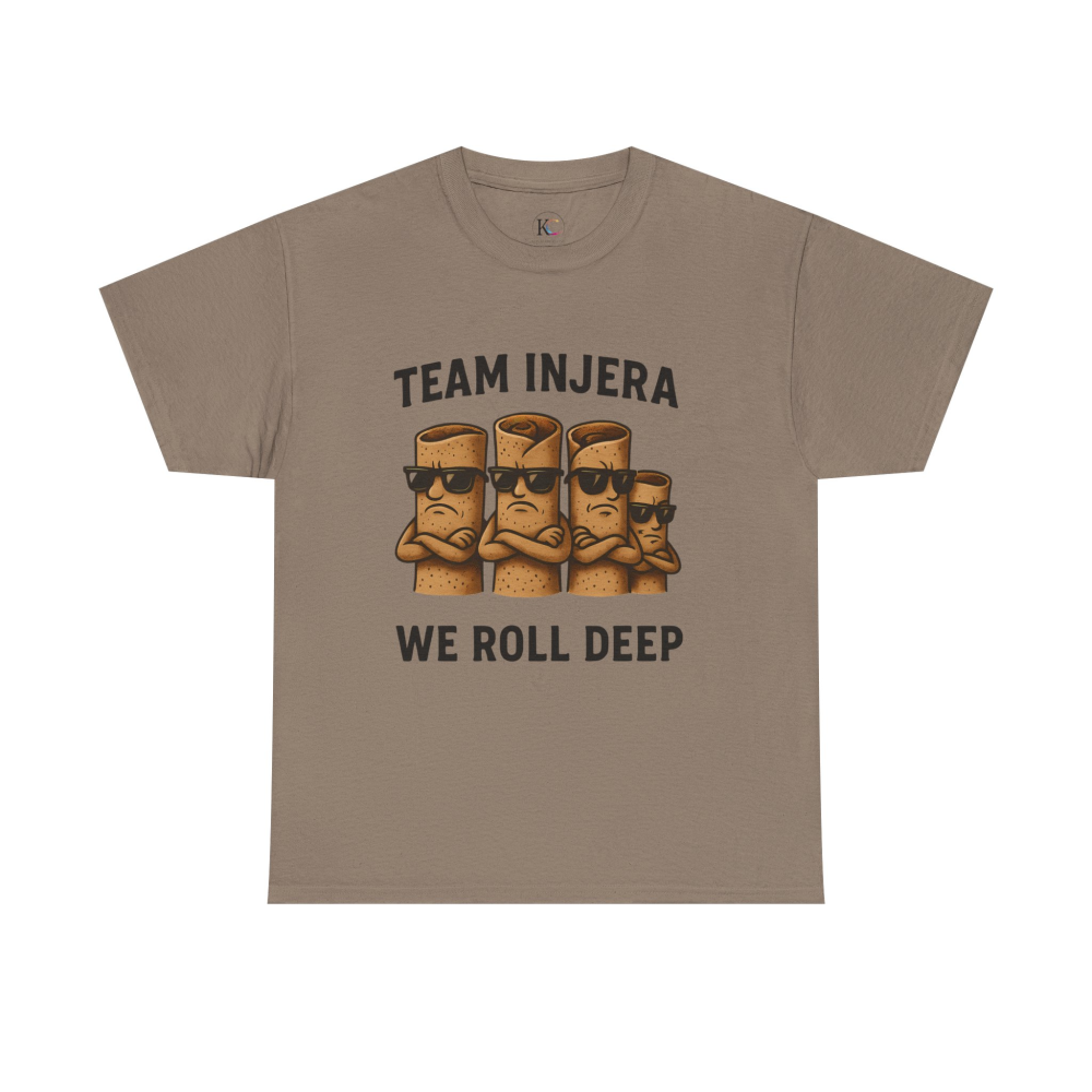 Unisex Heavy Cotton Tee - 'Team Injera' Shirts | Casual Tee for Food Lovers, Gift for Friends, Ethnic Pride Shirt, Festival Outfit, [...] - Image 17