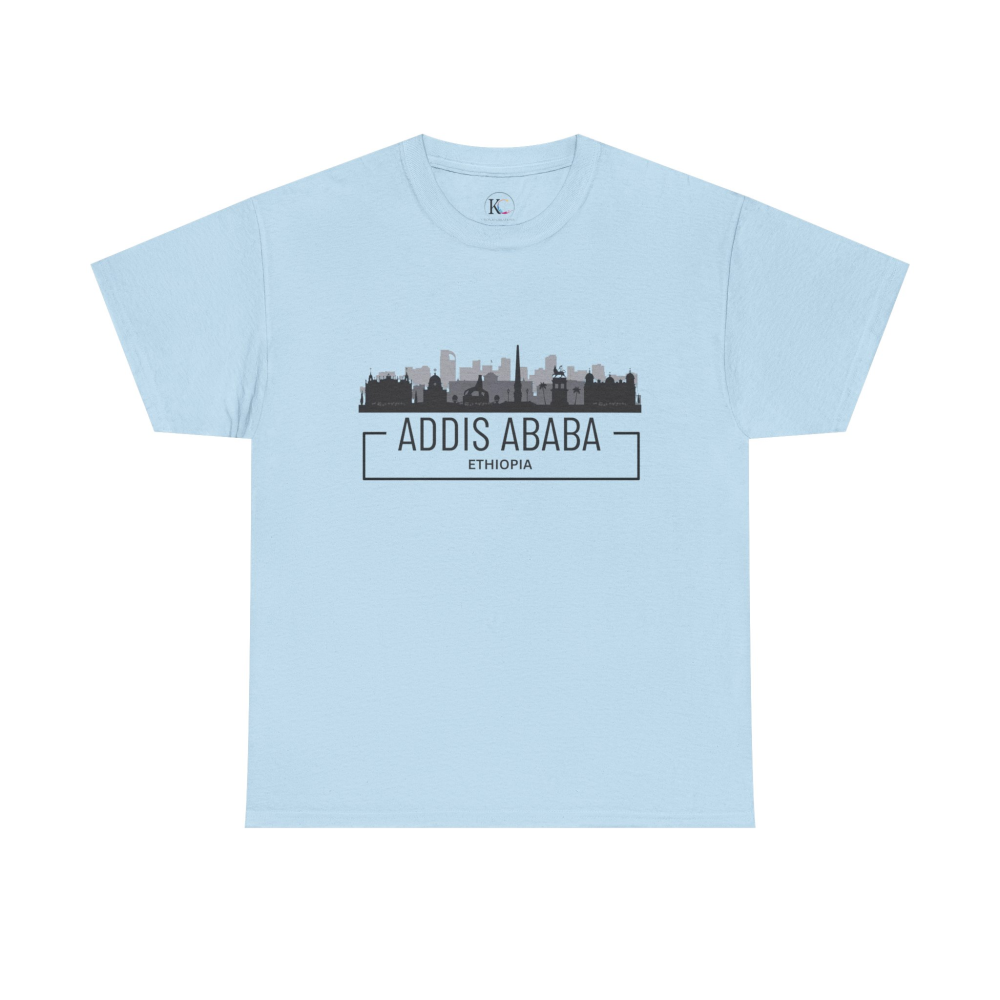 Addis Ababa Skyline Cotton Tee | Cityscape Shirt for Travelers, Unisex City Pride Apparel, Ethiopia Souvenir Gift - Image 33
