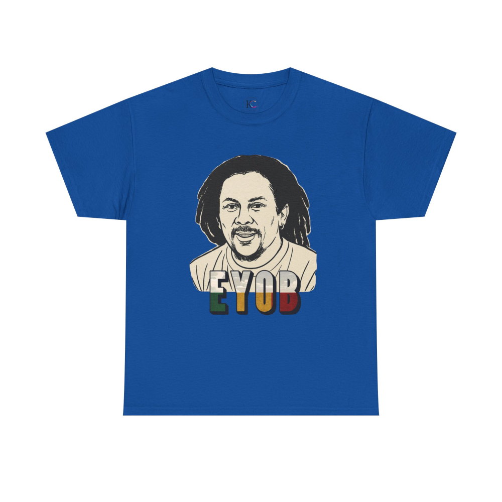 Vibrant Graphic Tee - Unisex Heavy Cotton Tee with 'EYOB' Design, Streetwear, Casual Style, Gift Idea, Music Lover Apparel - Image 45