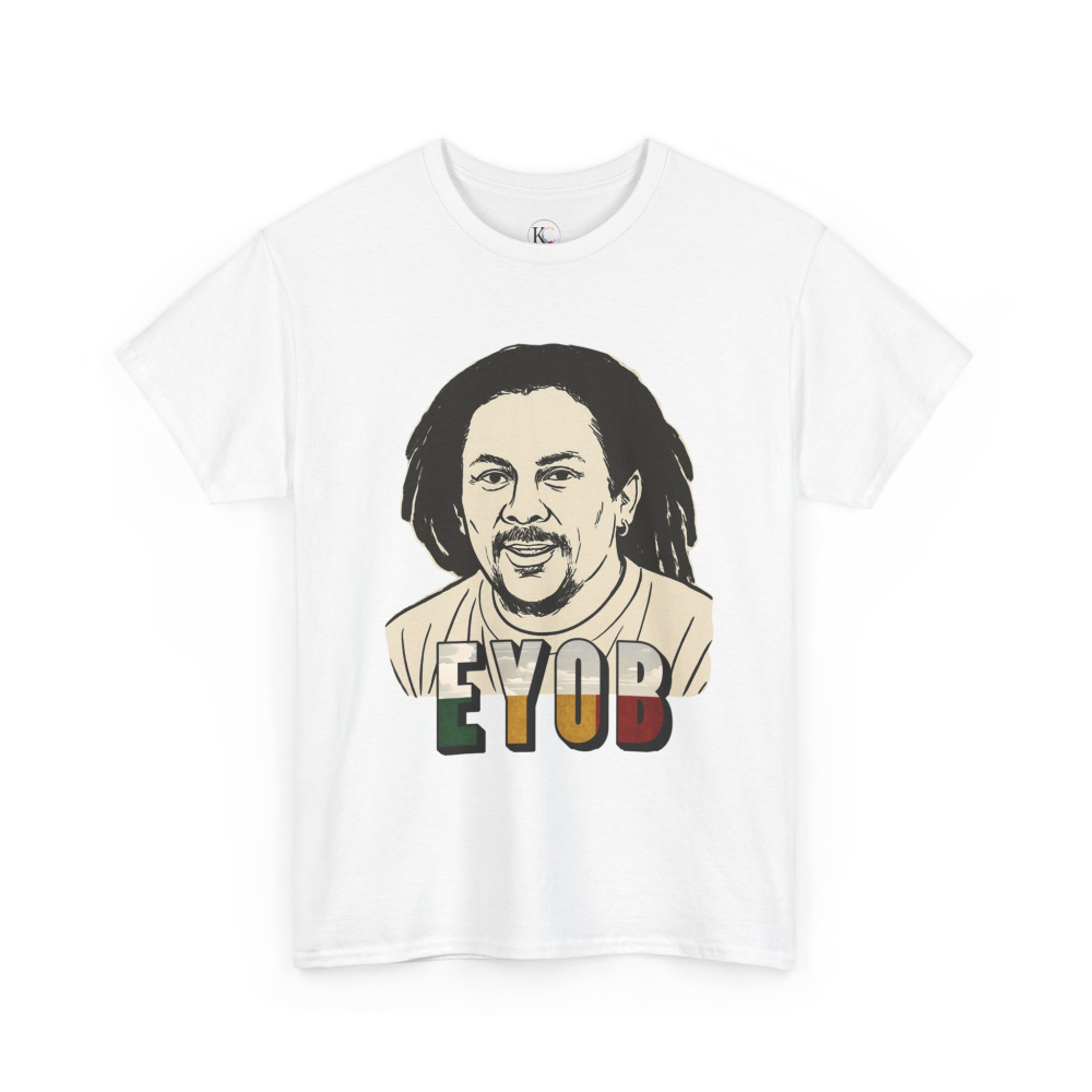 Vibrant Graphic Tee - Unisex Heavy Cotton Tee with 'EYOB' Design, Streetwear, Casual Style, Gift Idea, Music Lover Apparel - Image 3