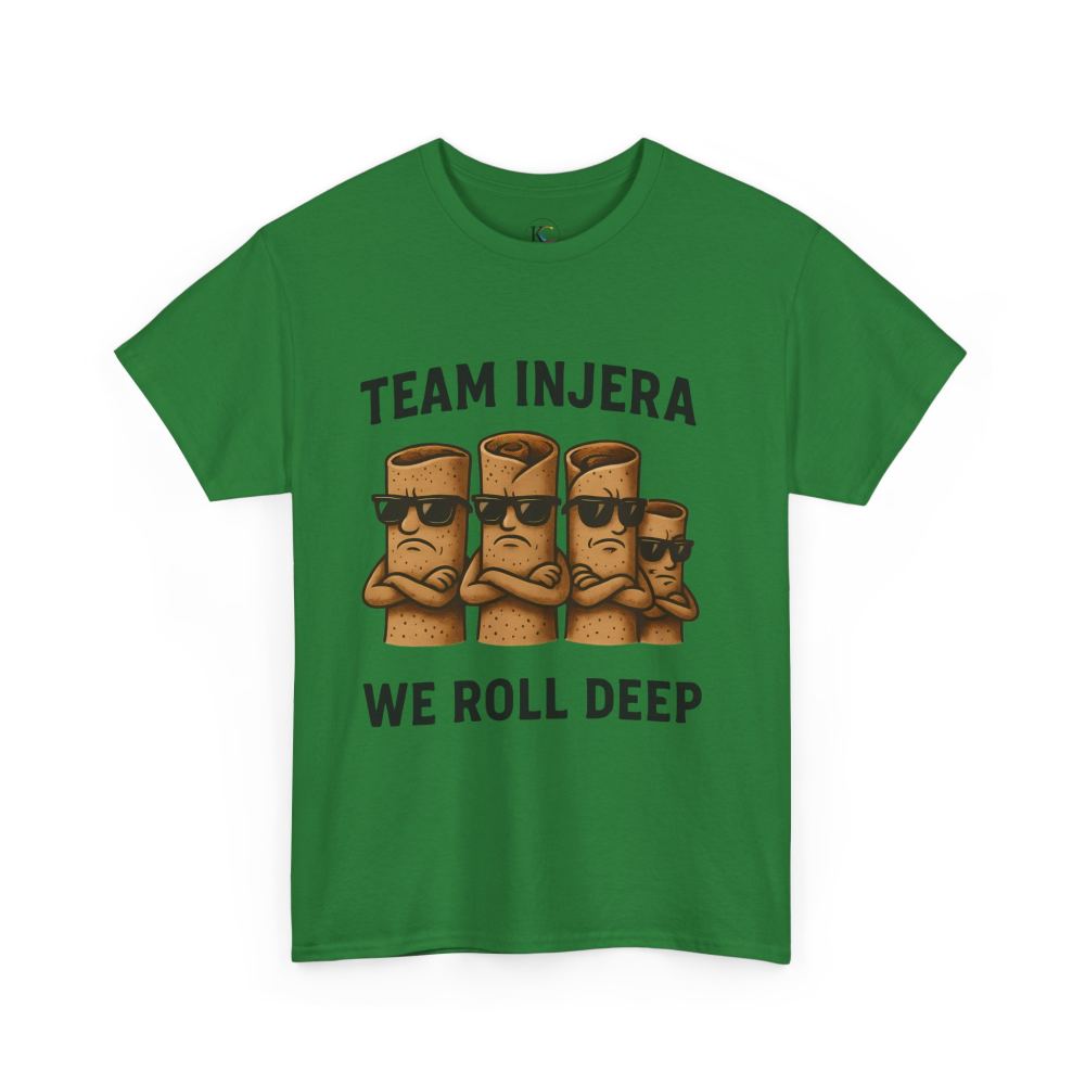 Unisex Heavy Cotton Tee - 'Team Injera' Shirts | Casual Tee for Food Lovers, Gift for Friends, Ethnic Pride Shirt, Festival Outfit, [...] - Image 35