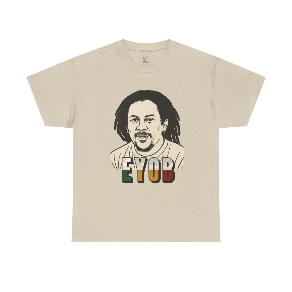Vibrant Graphic Tee - Unisex Heavy Cotton Tee with 'EYOB' Design, Streetwear, Casual Style, Gift Idea, Music Lover Apparel - Image 13