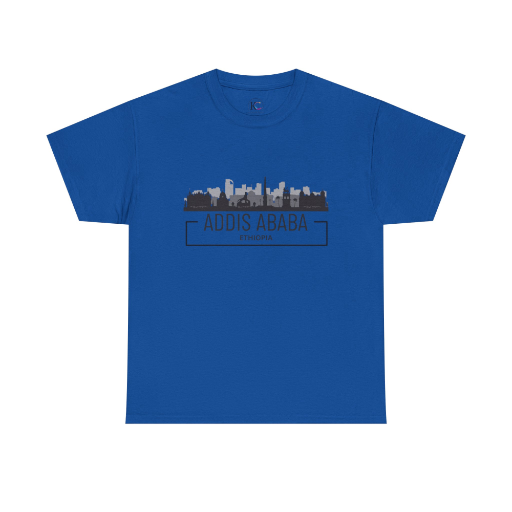 Addis Ababa Skyline Cotton Tee | Cityscape Shirt for Travelers, Unisex City Pride Apparel, Ethiopia Souvenir Gift - Image 37