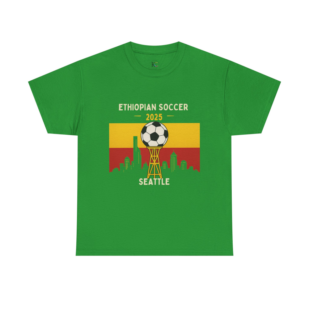 Ethiopian Soccer Unisex Heavy Cotton Tee | Casual Sportswear, Perfect Gift for Soccer Fans, Soccer Tournament Apparel, Green Tee, [...]