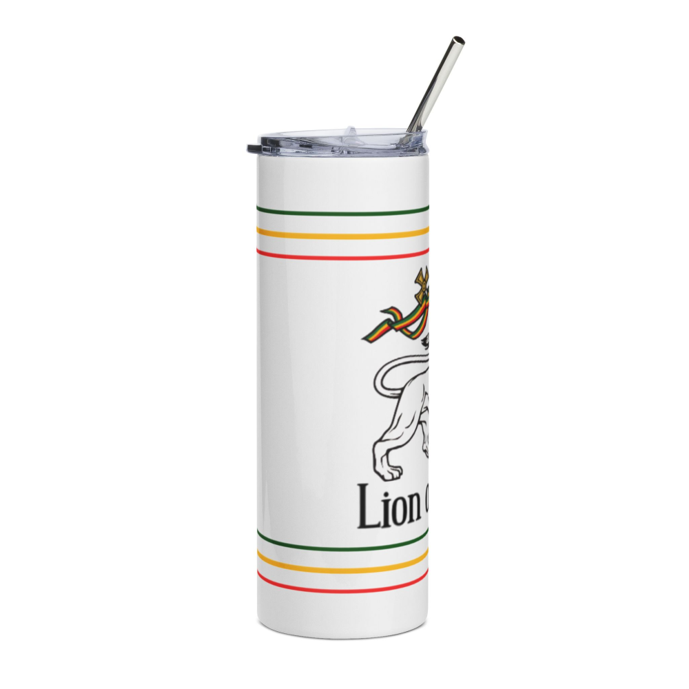 Rasta Lion of Judah Stainless Steel Tumbler, 20oz - Travel Mug, Gift for Him/Her, Eco-Friendly Cup, Party Favors, Beverage Container - Image 2