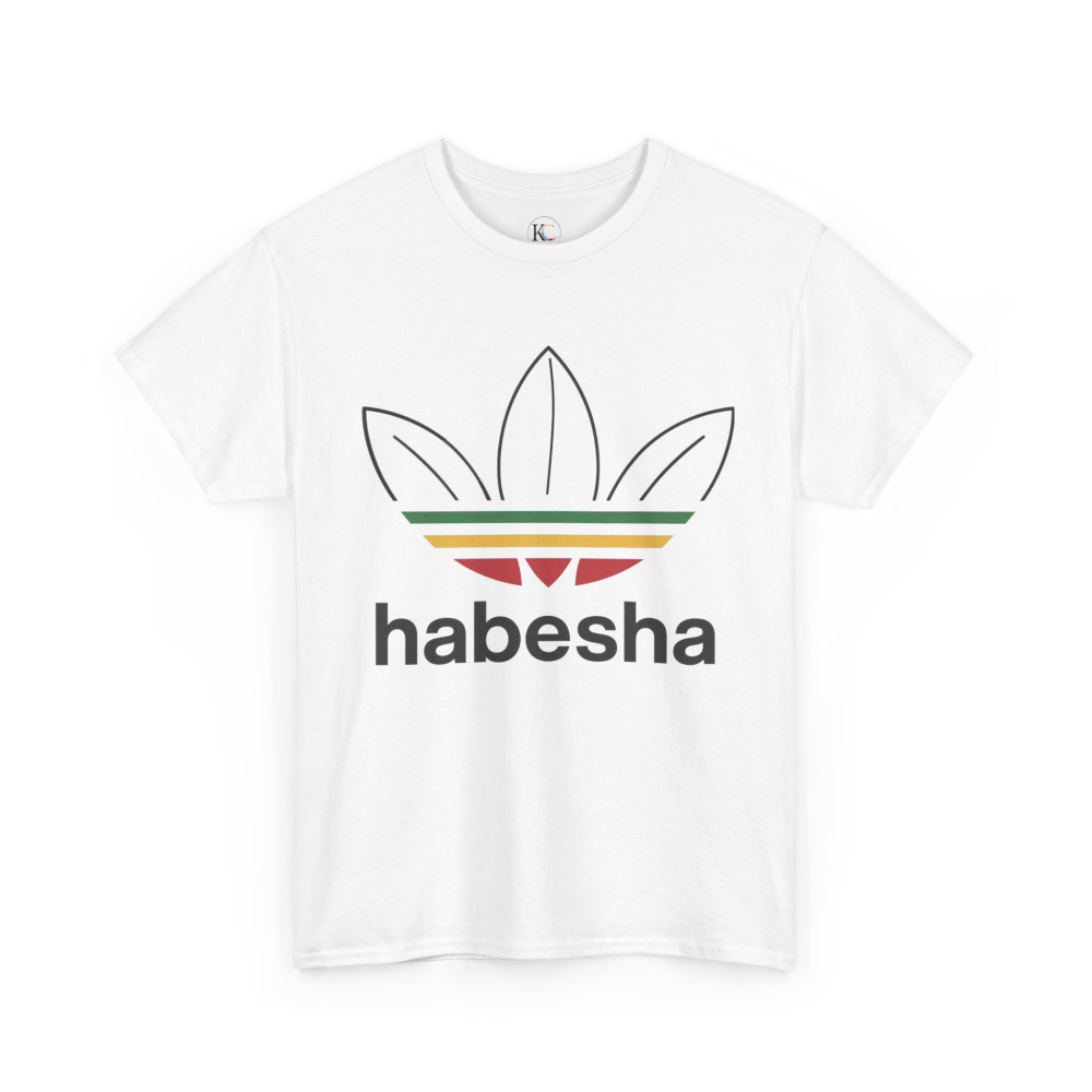 Habesha Unisex Heavy Cotton Tee - Comfortable, Stylish, Casual Wear for Everyday, Cultural Events, Birthdays, Holidays, Gifts - Image 3