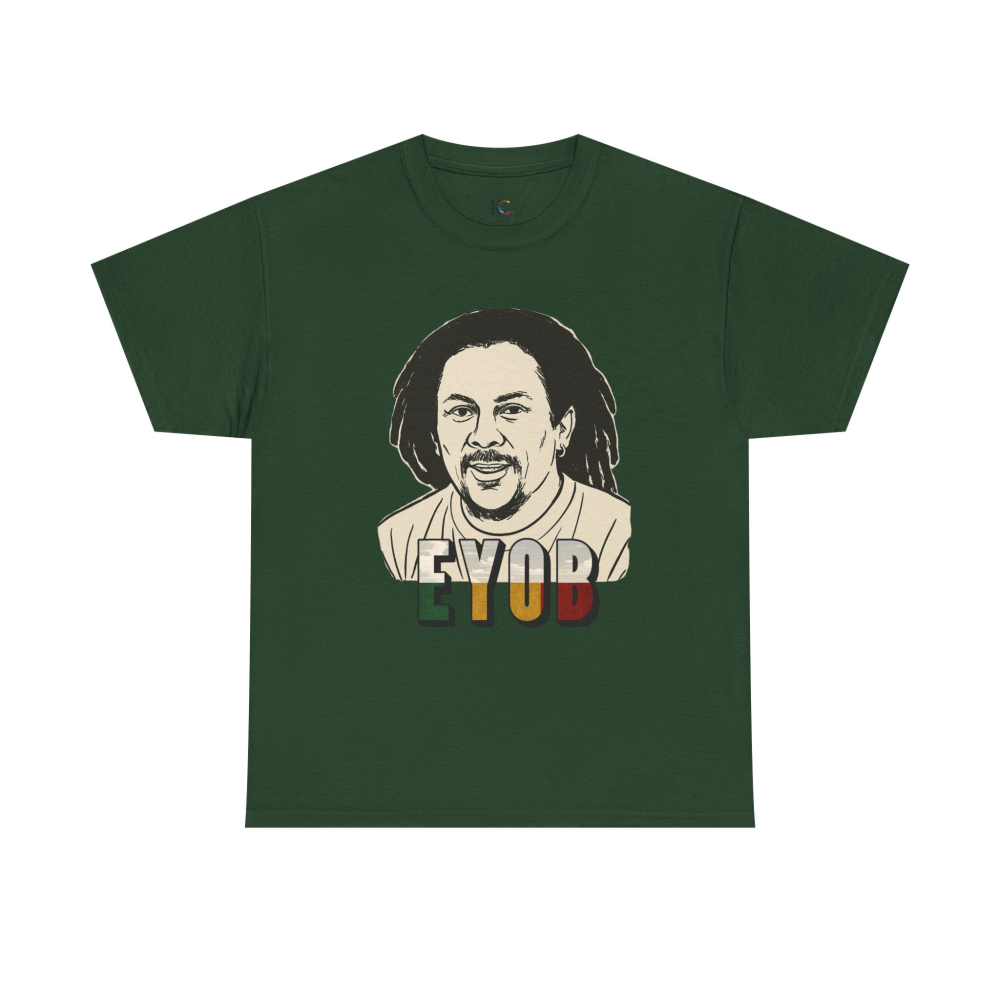 Vibrant Graphic Tee - Unisex Heavy Cotton Tee with 'EYOB' Design, Streetwear, Casual Style, Gift Idea, Music Lover Apparel - Image 37