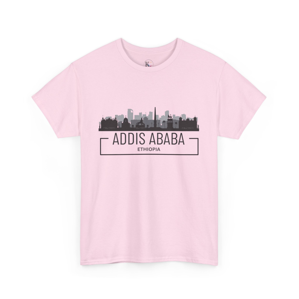 Addis Ababa Skyline Cotton Tee | Cityscape Shirt for Travelers, Unisex City Pride Apparel, Ethiopia Souvenir Gift - Image 43