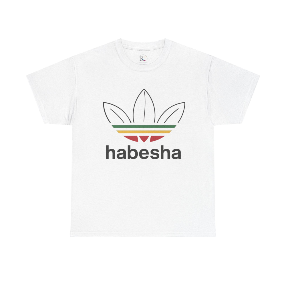 Habesha Unisex Heavy Cotton Tee - Comfortable, Stylish, Casual Wear for Everyday, Cultural Events, Birthdays, Holidays, Gifts