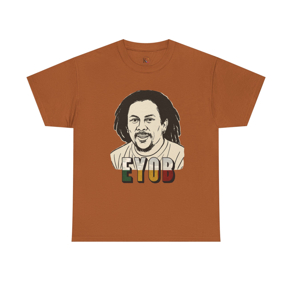 Vibrant Graphic Tee - Unisex Heavy Cotton Tee with 'EYOB' Design, Streetwear, Casual Style, Gift Idea, Music Lover Apparel - Image 25