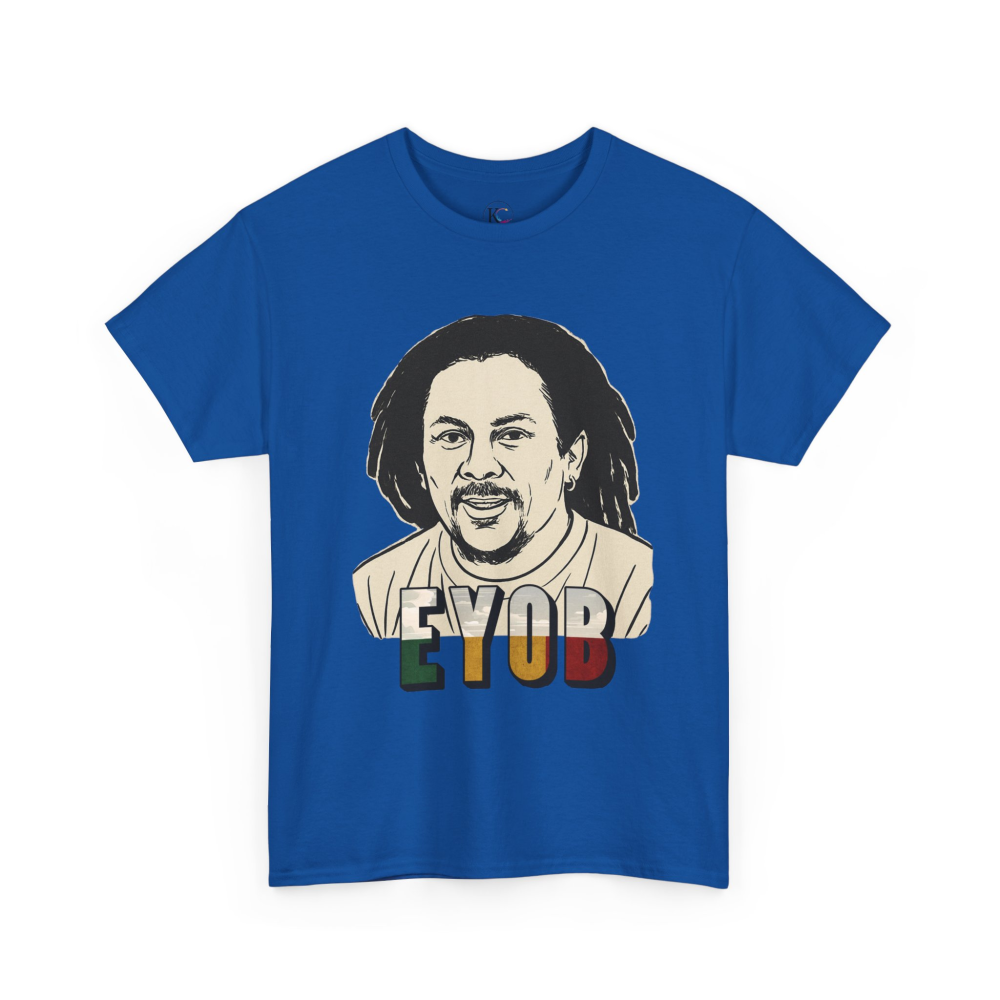 Vibrant Graphic Tee - Unisex Heavy Cotton Tee with 'EYOB' Design, Streetwear, Casual Style, Gift Idea, Music Lover Apparel - Image 47