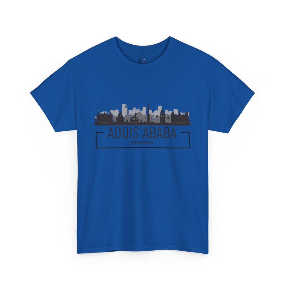 Addis Ababa Skyline Cotton Tee | Cityscape Shirt for Travelers, Unisex City Pride Apparel, Ethiopia Souvenir Gift - Image 39