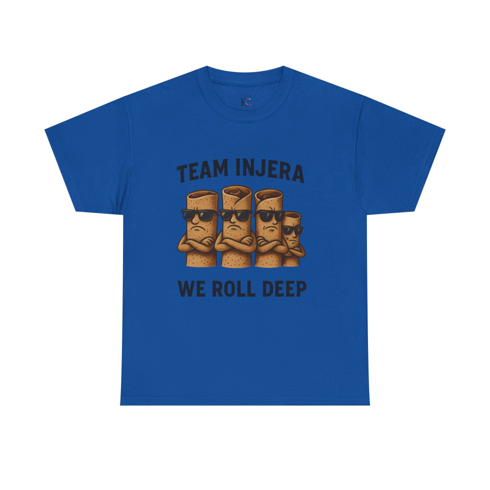 Unisex Heavy Cotton Tee - 'Team Injera' Shirts | Casual Tee for Food Lovers, Gift for Friends, Ethnic Pride Shirt, Festival Outfit, [...] - Image 45
