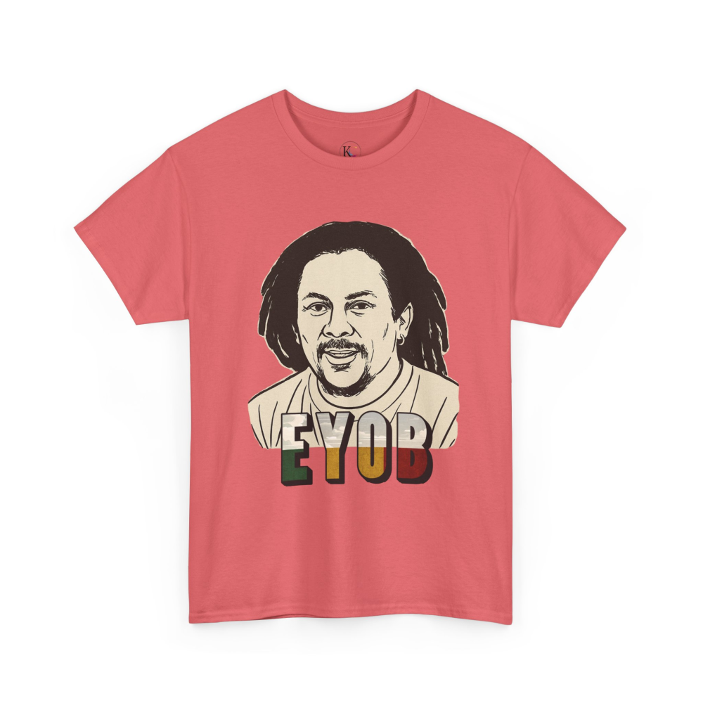 Vibrant Graphic Tee - Unisex Heavy Cotton Tee with 'EYOB' Design, Streetwear, Casual Style, Gift Idea, Music Lover Apparel - Image 7
