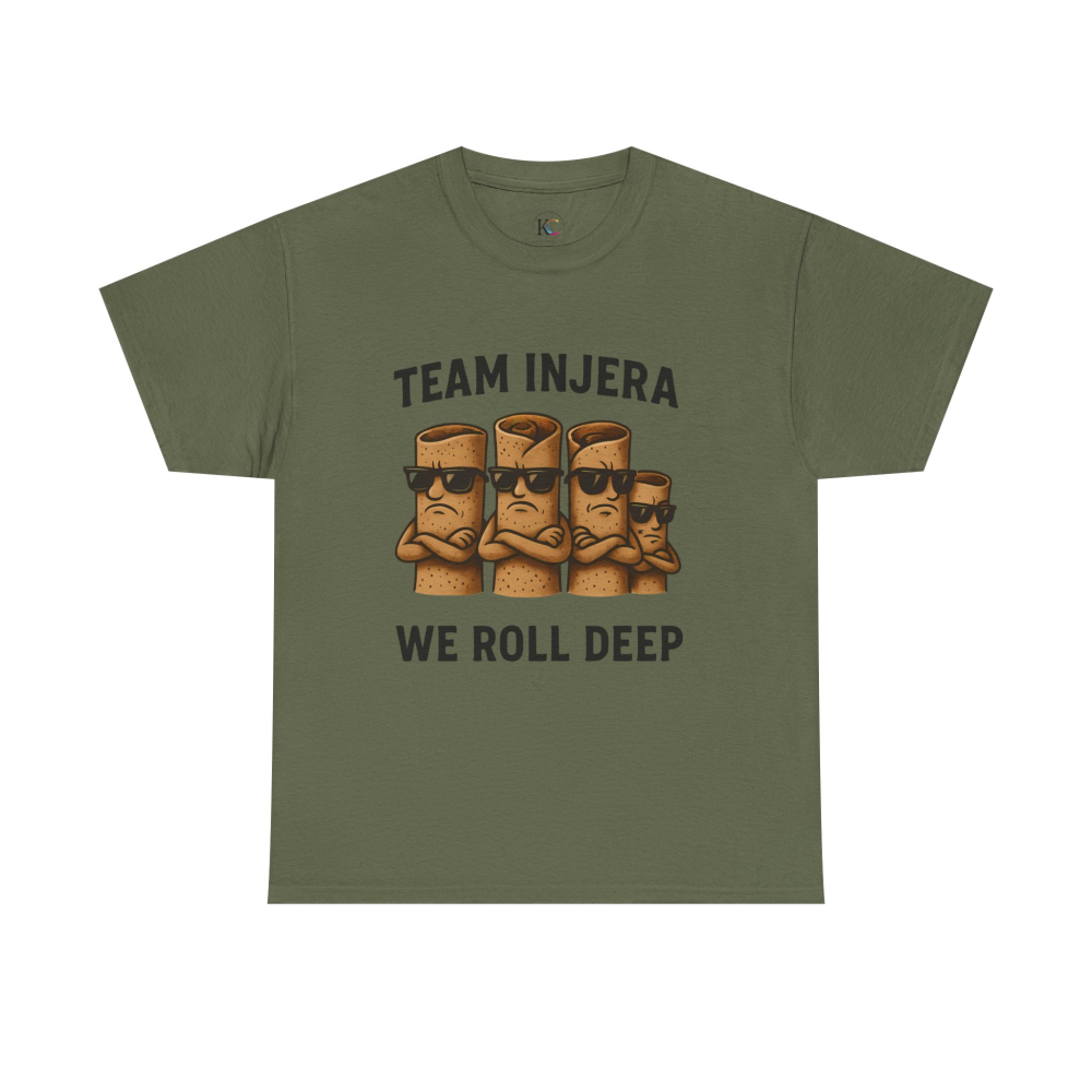 Unisex Heavy Cotton Tee - 'Team Injera' Shirts | Casual Tee for Food Lovers, Gift for Friends, Ethnic Pride Shirt, Festival Outfit, [...] - Image 29