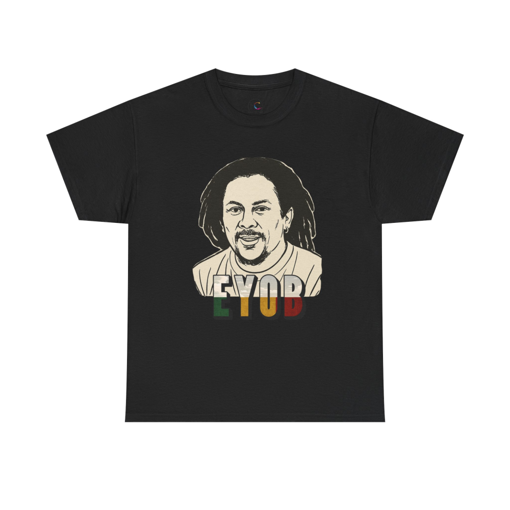 Vibrant Graphic Tee - Unisex Heavy Cotton Tee with 'EYOB' Design, Streetwear, Casual Style, Gift Idea, Music Lover Apparel - Image 9