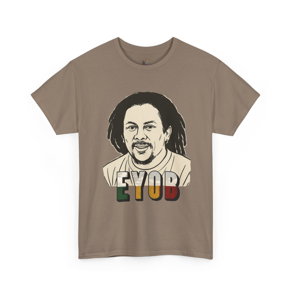 Vibrant Graphic Tee - Unisex Heavy Cotton Tee with 'EYOB' Design, Streetwear, Casual Style, Gift Idea, Music Lover Apparel - Image 23