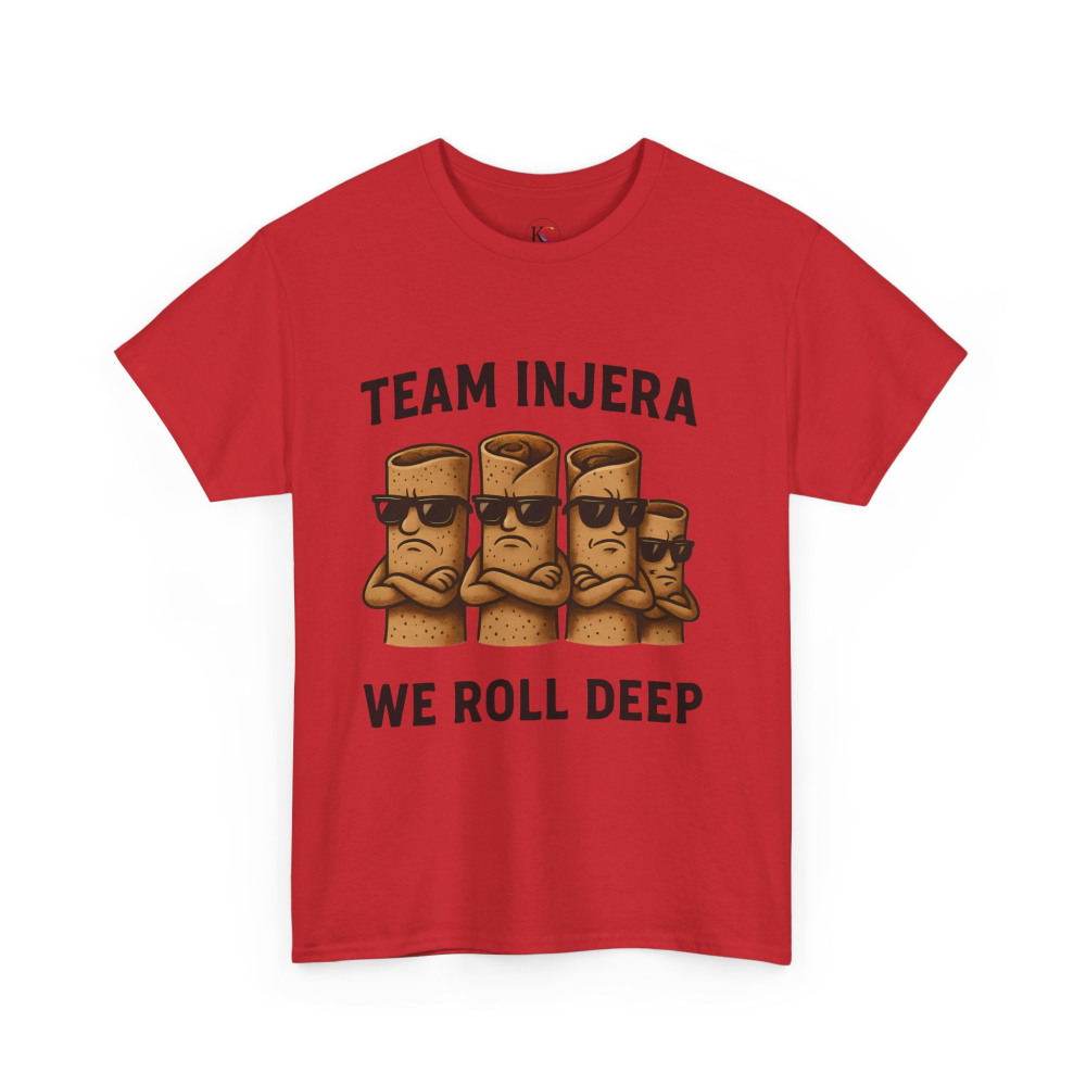 Unisex Heavy Cotton Tee - 'Team Injera' Shirts | Casual Tee for Food Lovers, Gift for Friends, Ethnic Pride Shirt, Festival Outfit, [...] - Image 51