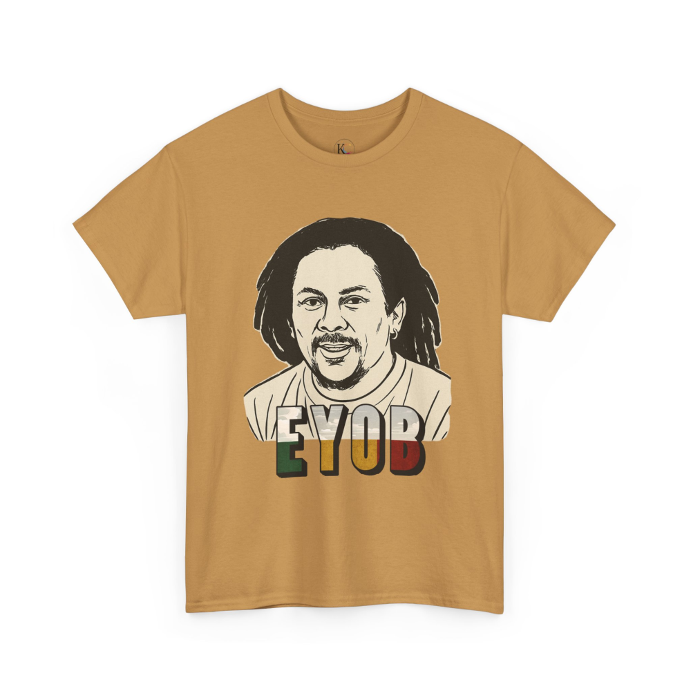 Vibrant Graphic Tee - Unisex Heavy Cotton Tee with 'EYOB' Design, Streetwear, Casual Style, Gift Idea, Music Lover Apparel - Image 19