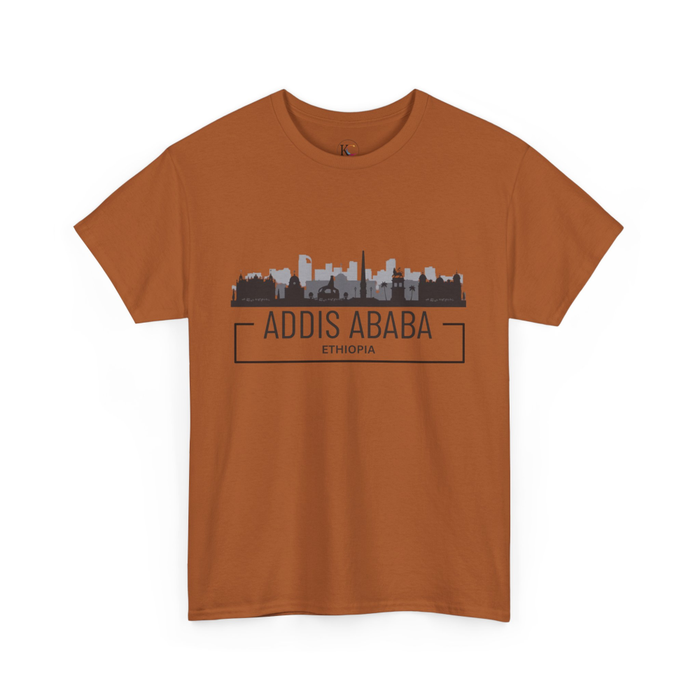 Addis Ababa Skyline Cotton Tee | Cityscape Shirt for Travelers, Unisex City Pride Apparel, Ethiopia Souvenir Gift - Image 23