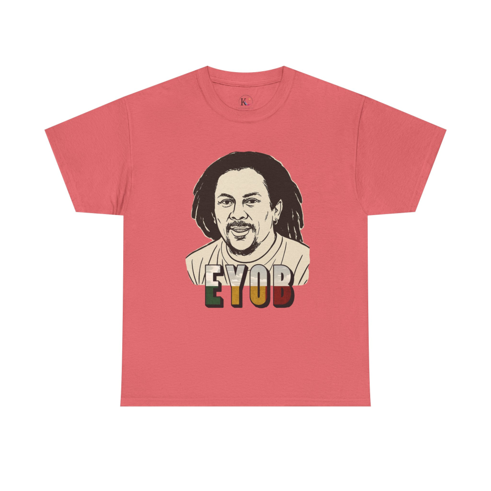 Vibrant Graphic Tee - Unisex Heavy Cotton Tee with 'EYOB' Design, Streetwear, Casual Style, Gift Idea, Music Lover Apparel - Image 5