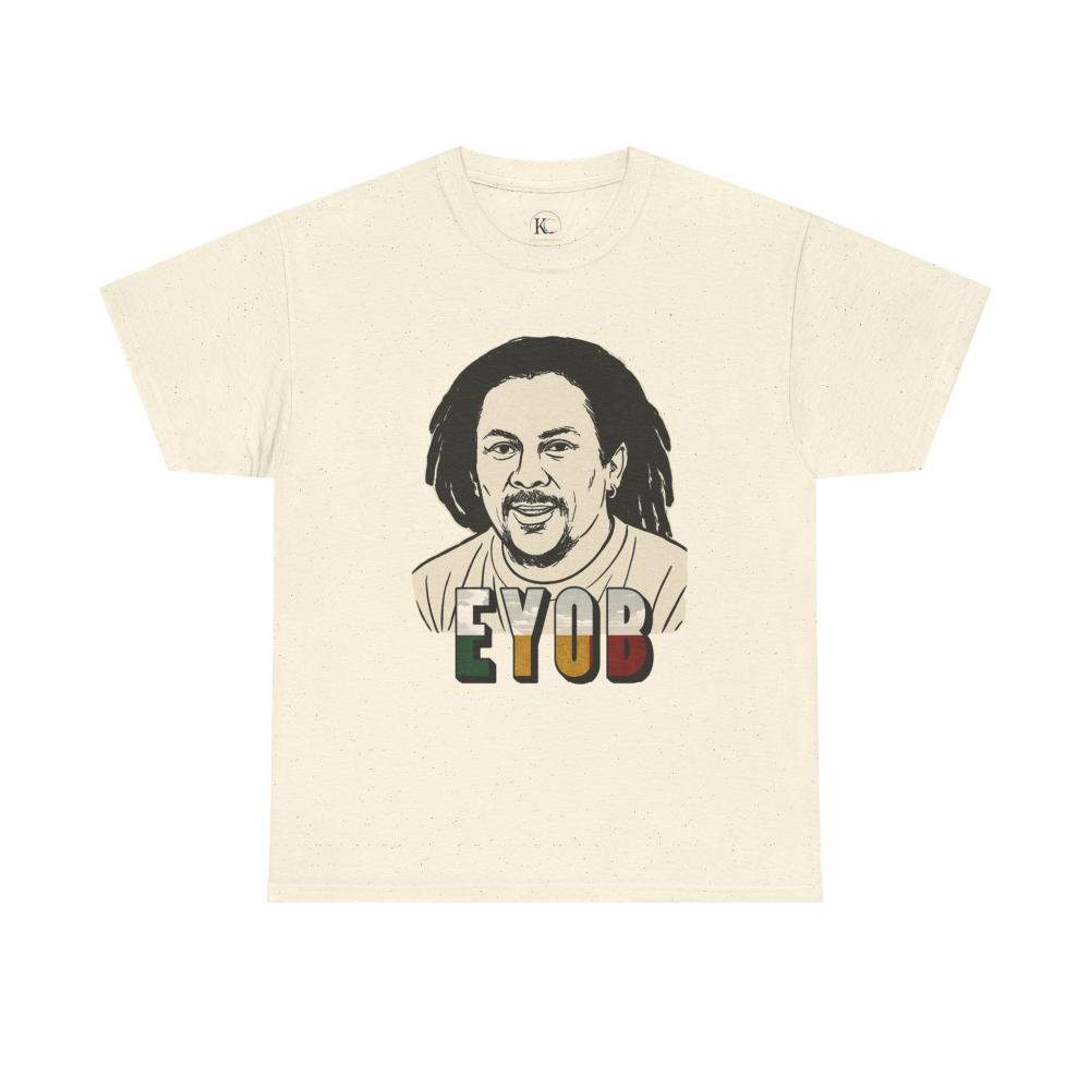 Vibrant Graphic Tee - Unisex Heavy Cotton Tee with 'EYOB' Design, Streetwear, Casual Style, Gift Idea, Music Lover Apparel - Image 29