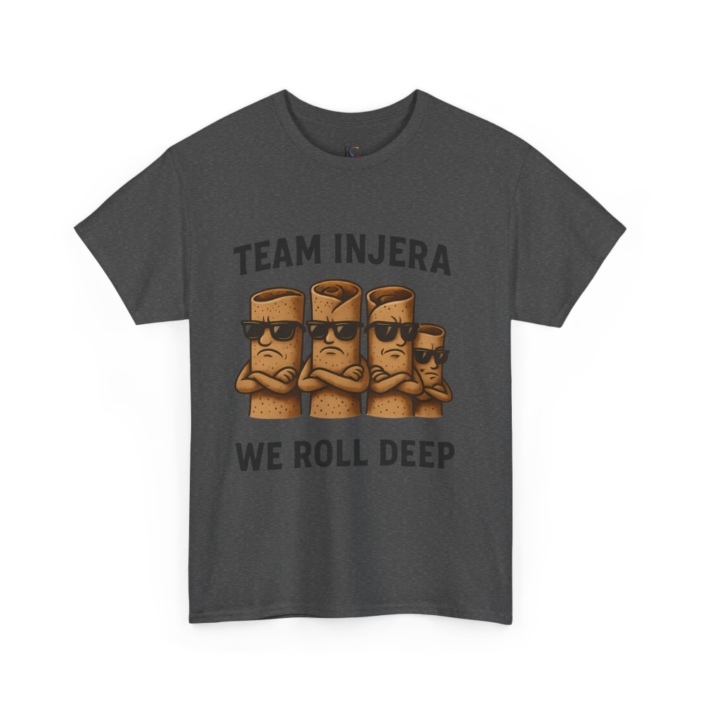 Unisex Heavy Cotton Tee - 'Team Injera' Shirts | Casual Tee for Food Lovers, Gift for Friends, Ethnic Pride Shirt, Festival Outfit, [...] - Image 39