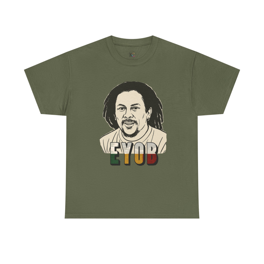 Vibrant Graphic Tee - Unisex Heavy Cotton Tee with 'EYOB' Design, Streetwear, Casual Style, Gift Idea, Music Lover Apparel - Image 33