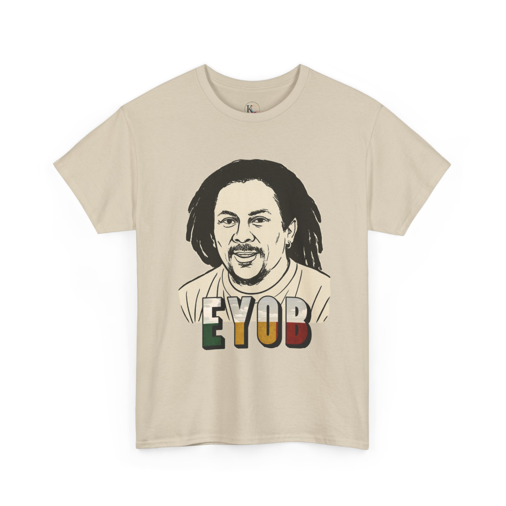 Vibrant Graphic Tee - Unisex Heavy Cotton Tee with 'EYOB' Design, Streetwear, Casual Style, Gift Idea, Music Lover Apparel - Image 15