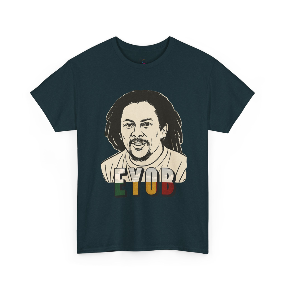 Vibrant Graphic Tee - Unisex Heavy Cotton Tee with 'EYOB' Design, Streetwear, Casual Style, Gift Idea, Music Lover Apparel - Image 43