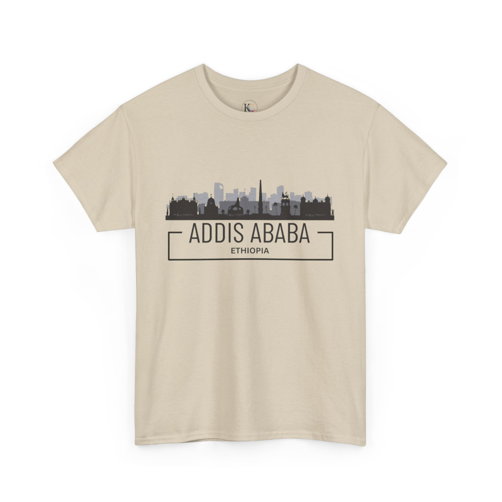 Addis Ababa Skyline Cotton Tee | Cityscape Shirt for Travelers, Unisex City Pride Apparel, Ethiopia Souvenir Gift - Image 15