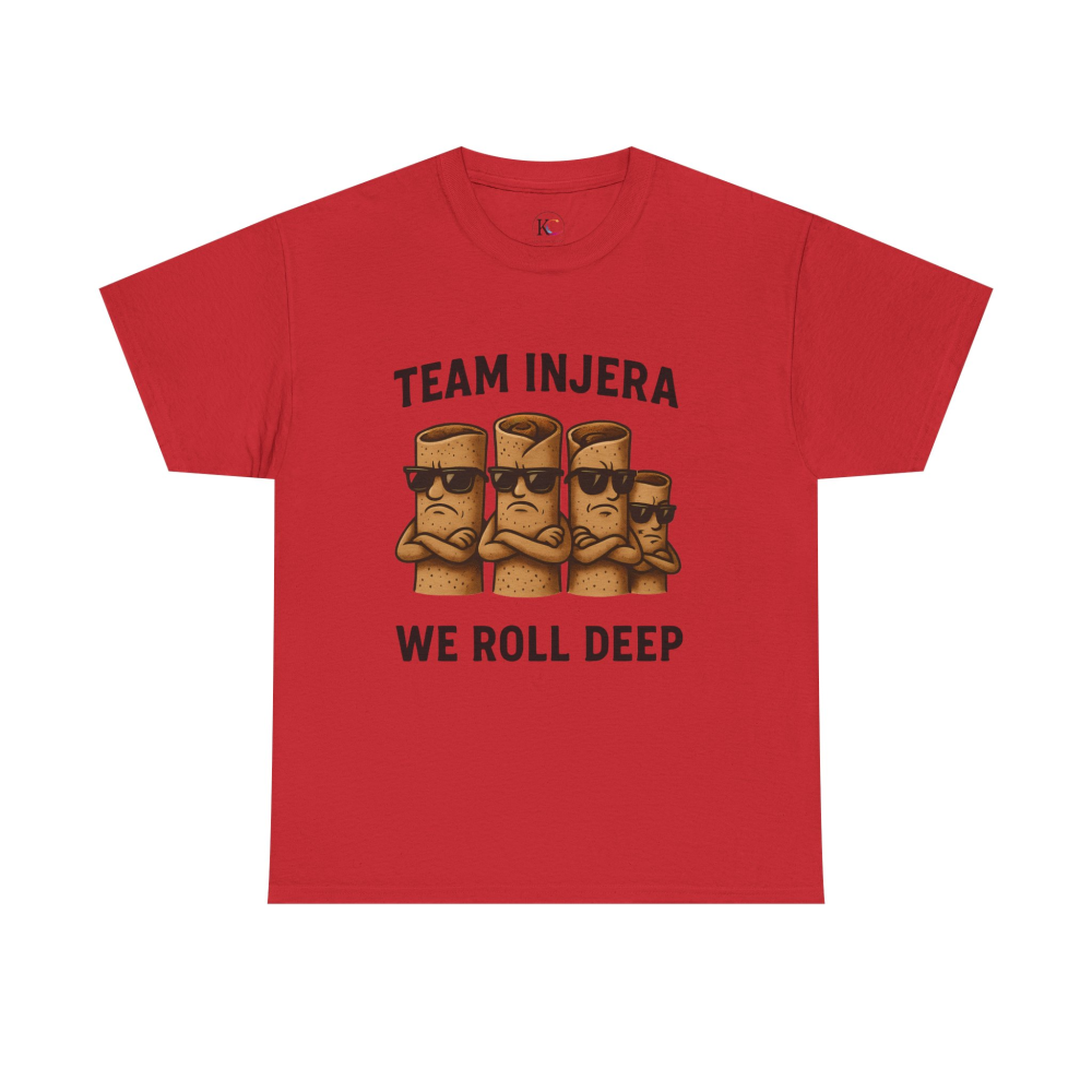 Unisex Heavy Cotton Tee - 'Team Injera' Shirts | Casual Tee for Food Lovers, Gift for Friends, Ethnic Pride Shirt, Festival Outfit, [...] - Image 49