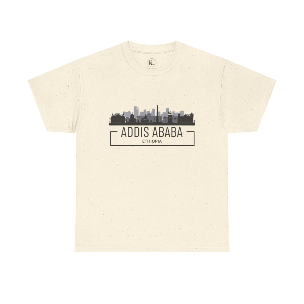 Addis Ababa Skyline Cotton Tee | Cityscape Shirt for Travelers, Unisex City Pride Apparel, Ethiopia Souvenir Gift - Image 25