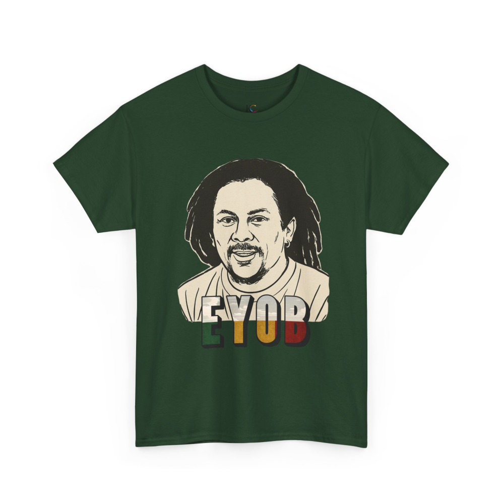 Vibrant Graphic Tee - Unisex Heavy Cotton Tee with 'EYOB' Design, Streetwear, Casual Style, Gift Idea, Music Lover Apparel - Image 39