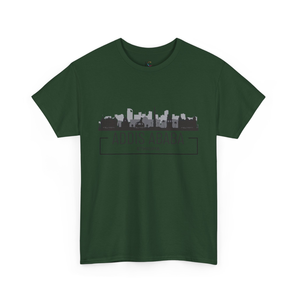 Addis Ababa Skyline Cotton Tee | Cityscape Shirt for Travelers, Unisex City Pride Apparel, Ethiopia Souvenir Gift - Image 31