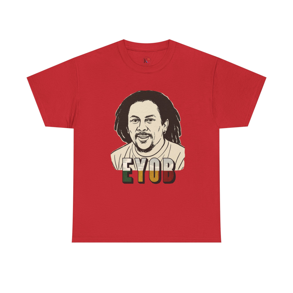 Vibrant Graphic Tee - Unisex Heavy Cotton Tee with 'EYOB' Design, Streetwear, Casual Style, Gift Idea, Music Lover Apparel - Image 49