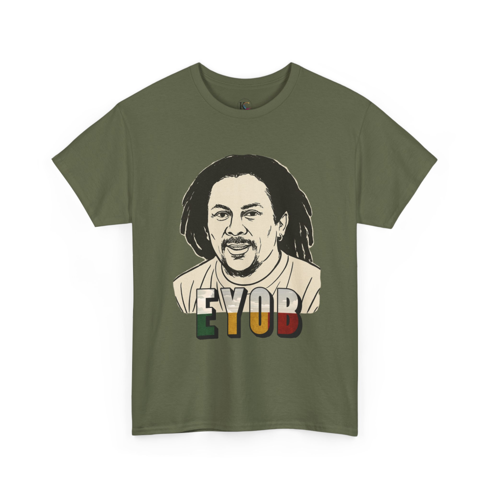 Vibrant Graphic Tee - Unisex Heavy Cotton Tee with 'EYOB' Design, Streetwear, Casual Style, Gift Idea, Music Lover Apparel - Image 35