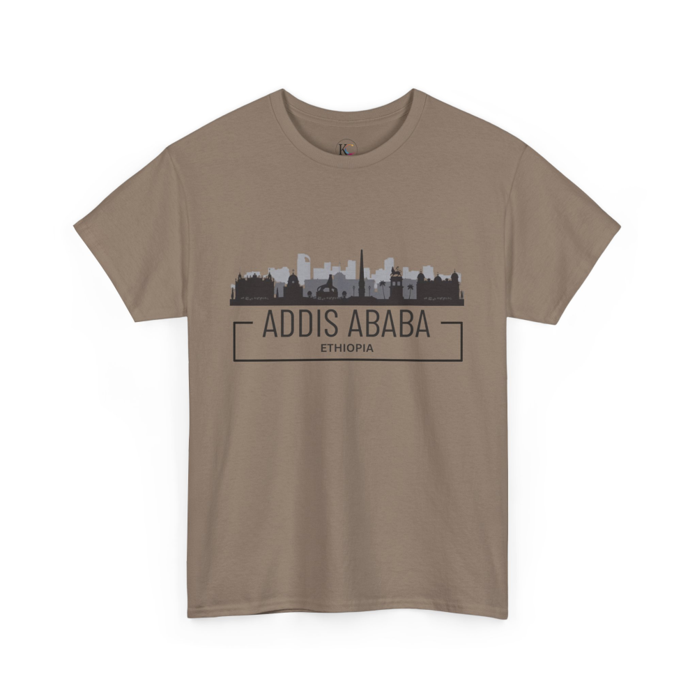 Addis Ababa Skyline Cotton Tee | Cityscape Shirt for Travelers, Unisex City Pride Apparel, Ethiopia Souvenir Gift - Image 19