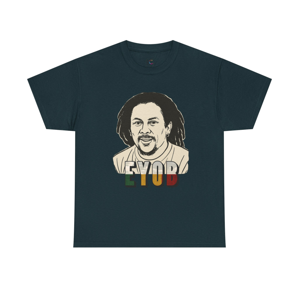 Vibrant Graphic Tee - Unisex Heavy Cotton Tee with 'EYOB' Design, Streetwear, Casual Style, Gift Idea, Music Lover Apparel - Image 41