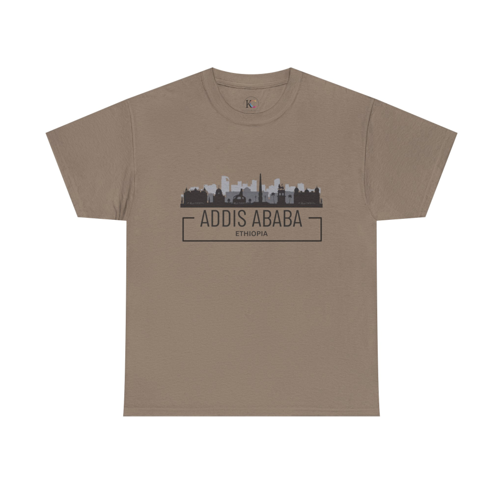 Addis Ababa Skyline Cotton Tee | Cityscape Shirt for Travelers, Unisex City Pride Apparel, Ethiopia Souvenir Gift - Image 17