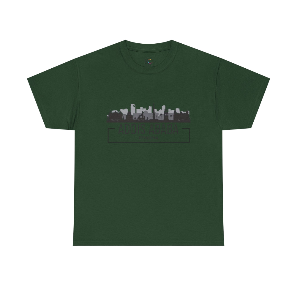 Addis Ababa Skyline Cotton Tee | Cityscape Shirt for Travelers, Unisex City Pride Apparel, Ethiopia Souvenir Gift - Image 29