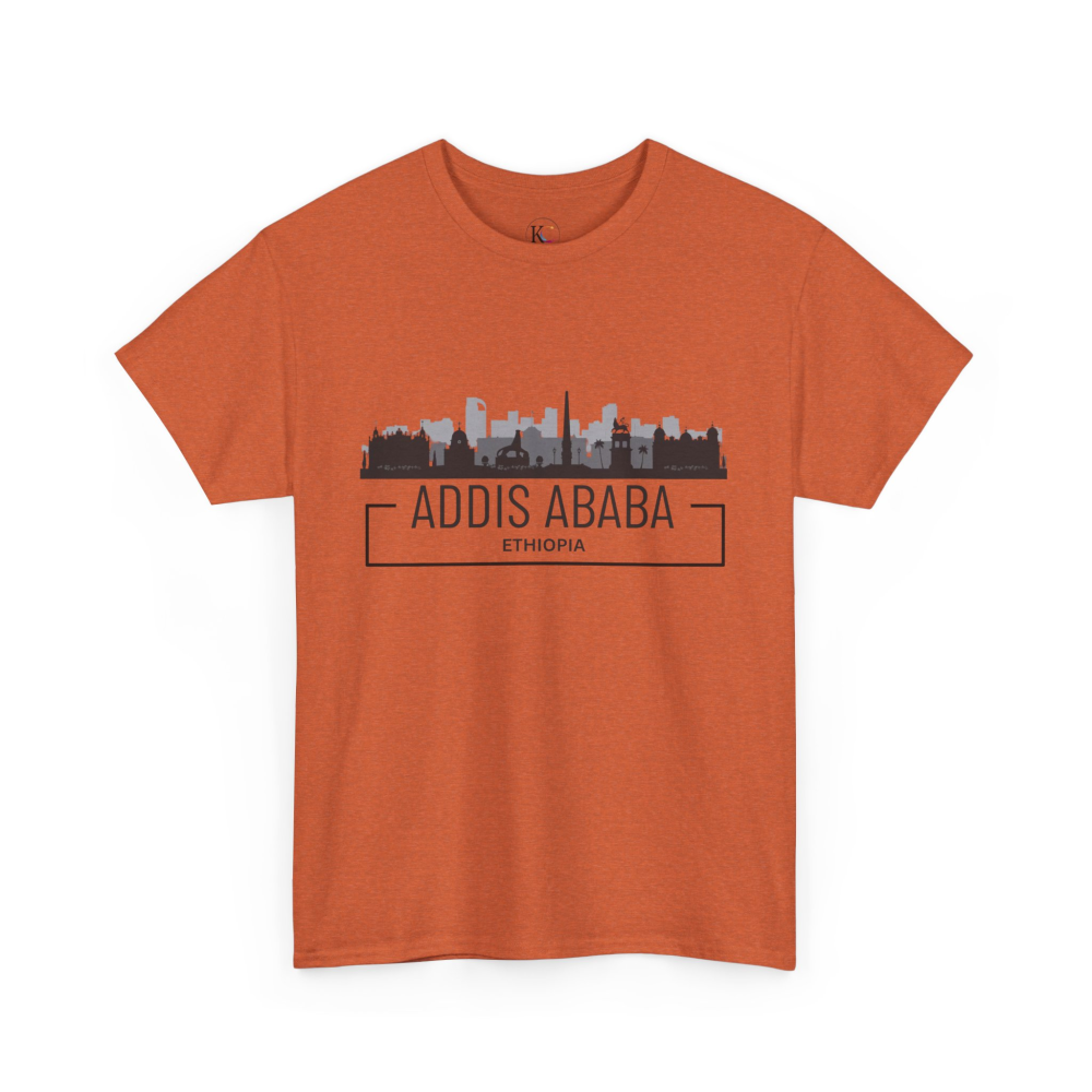 Addis Ababa Skyline Cotton Tee | Cityscape Shirt for Travelers, Unisex City Pride Apparel, Ethiopia Souvenir Gift - Image 11
