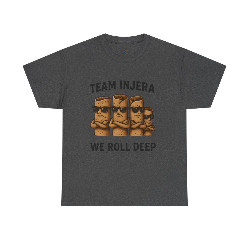 Unisex Heavy Cotton Tee - 'Team Injera' Shirts | Casual Tee for Food Lovers, Gift for Friends, Ethnic Pride Shirt, Festival Outfit, [...] - Image 37
